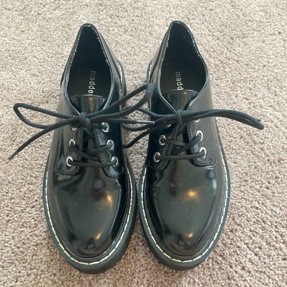 Black platform shoes